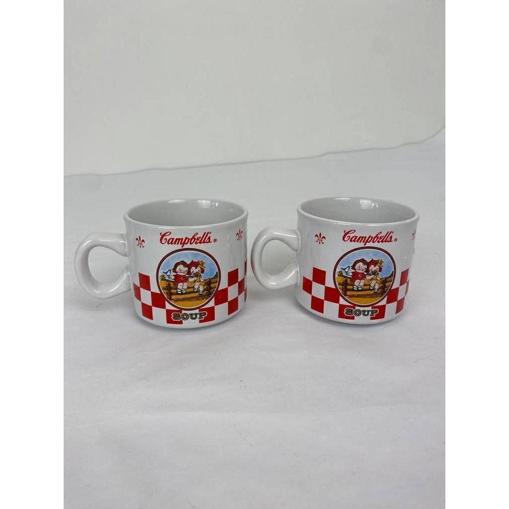 Set of 2 Vintage Campbell's Soup Mugs 2000 Houston Harvest Gift - Picture 8 of 8